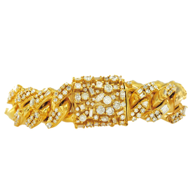 JDBR2691 - Diamond Cuban Link Bracelet